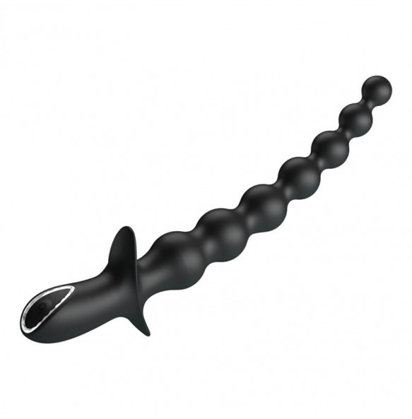 Pretty Love - RIGDON Anal Bead Massager (Chargeable - Black)